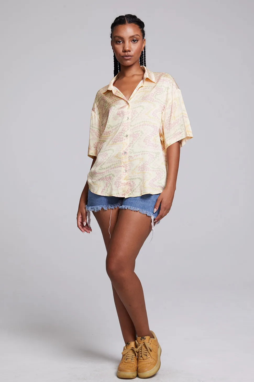 Chaser Brand Bocelli Vanilla Button Down Sale