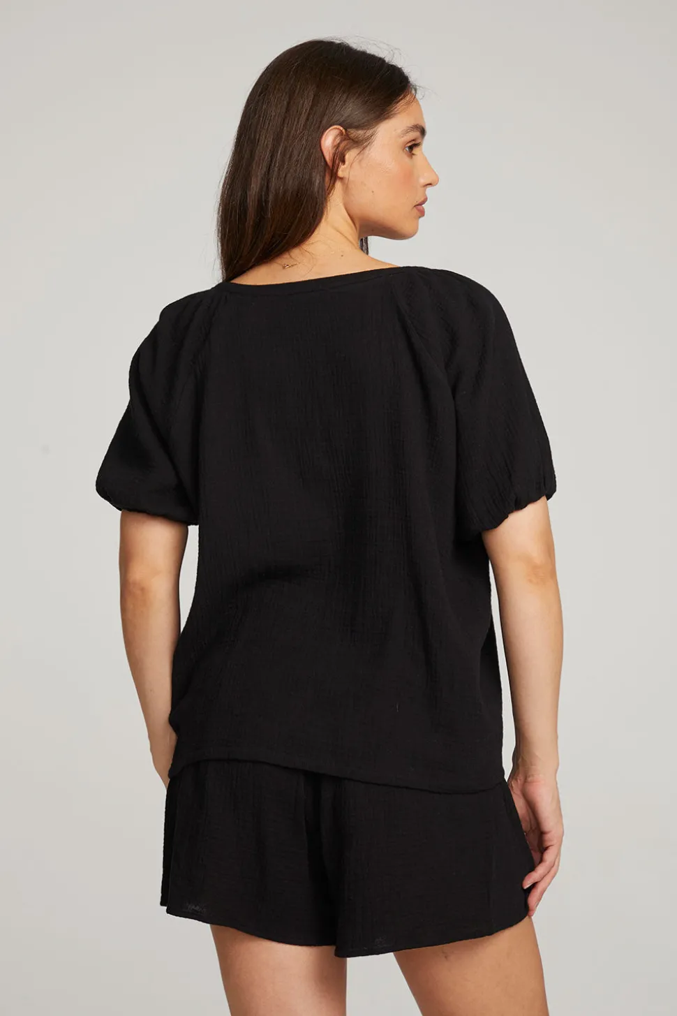 Chaser Brand Brentwood Licorice Blouse Flash Sale