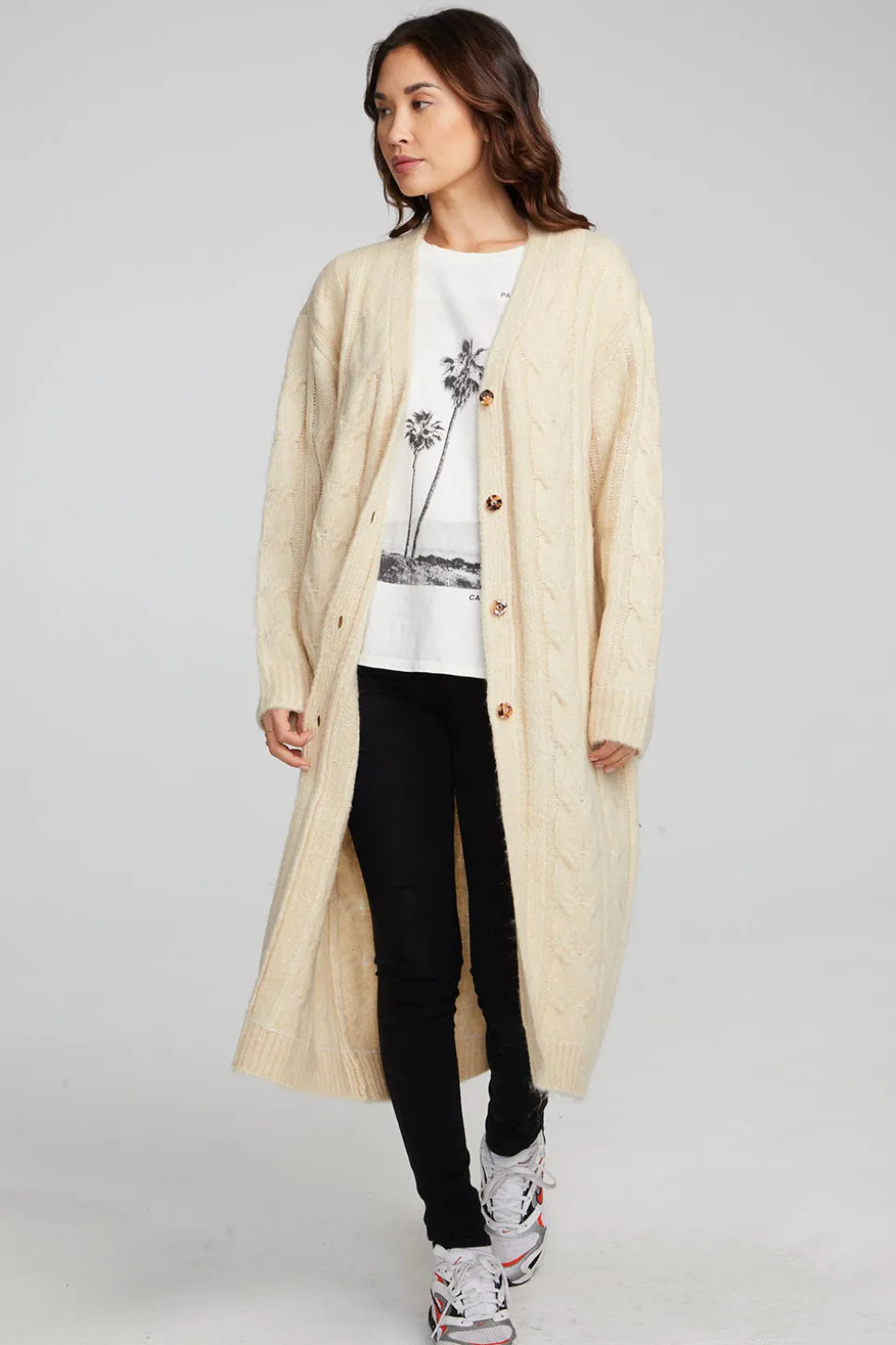 Chaser Brand Bridge Macaroon Long Cardigan Store