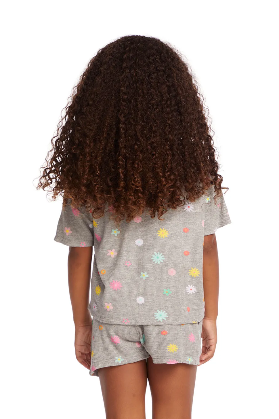 Chaser Brand Devin Embroidered Flowers Girls Tee Cheap