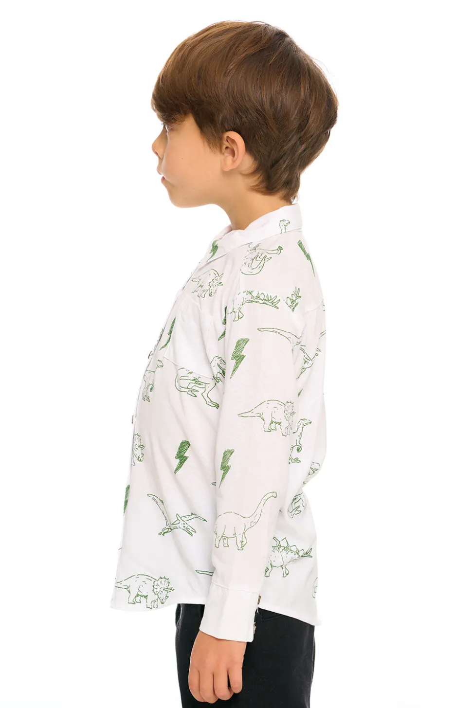 Chaser Brand Dino Button Down Hot