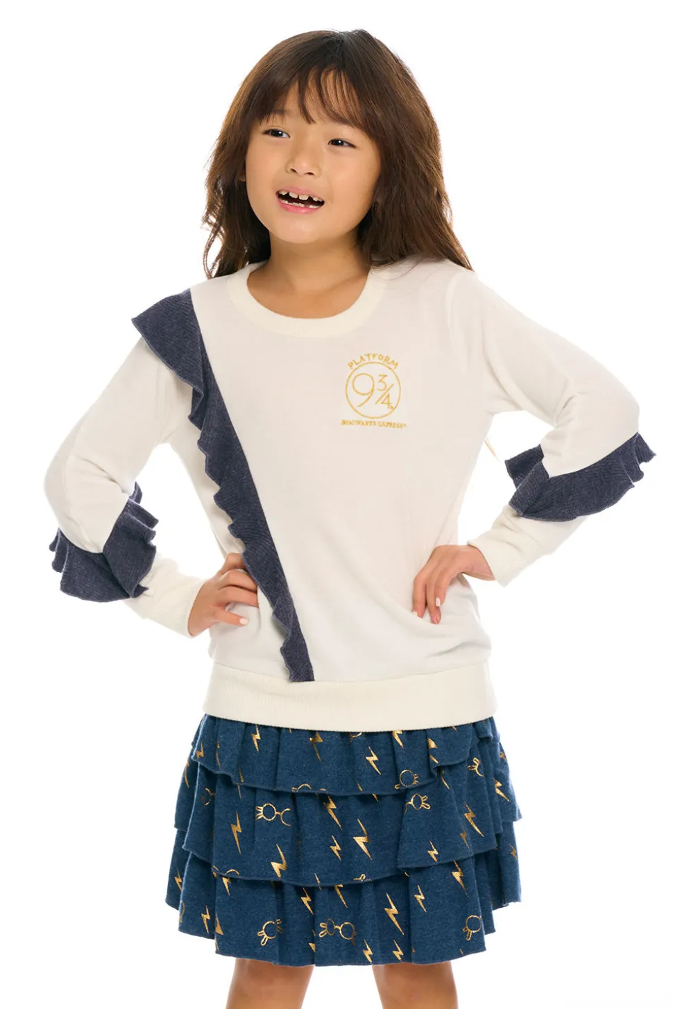 Chaser Brand Harry Potter - Hogwarts Ruffle Pullover Store