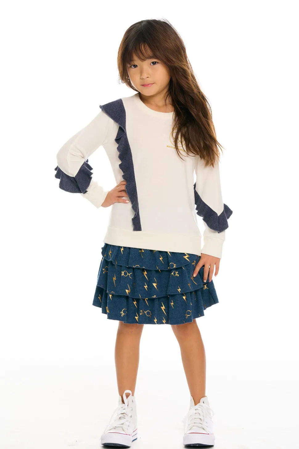 Chaser Brand Harry Potter - Hogwarts Ruffle Pullover Store