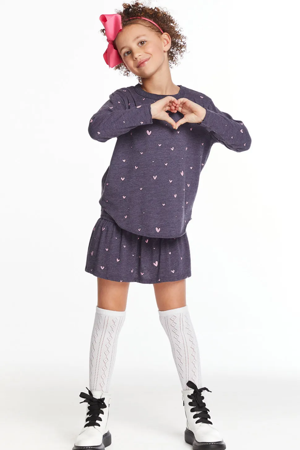 Chaser Brand Hearts Girls Peplum Skort Shop