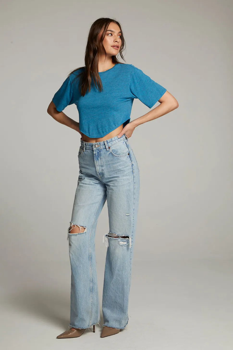 Chaser Brand Kylie Blue Danube Tee Clearance