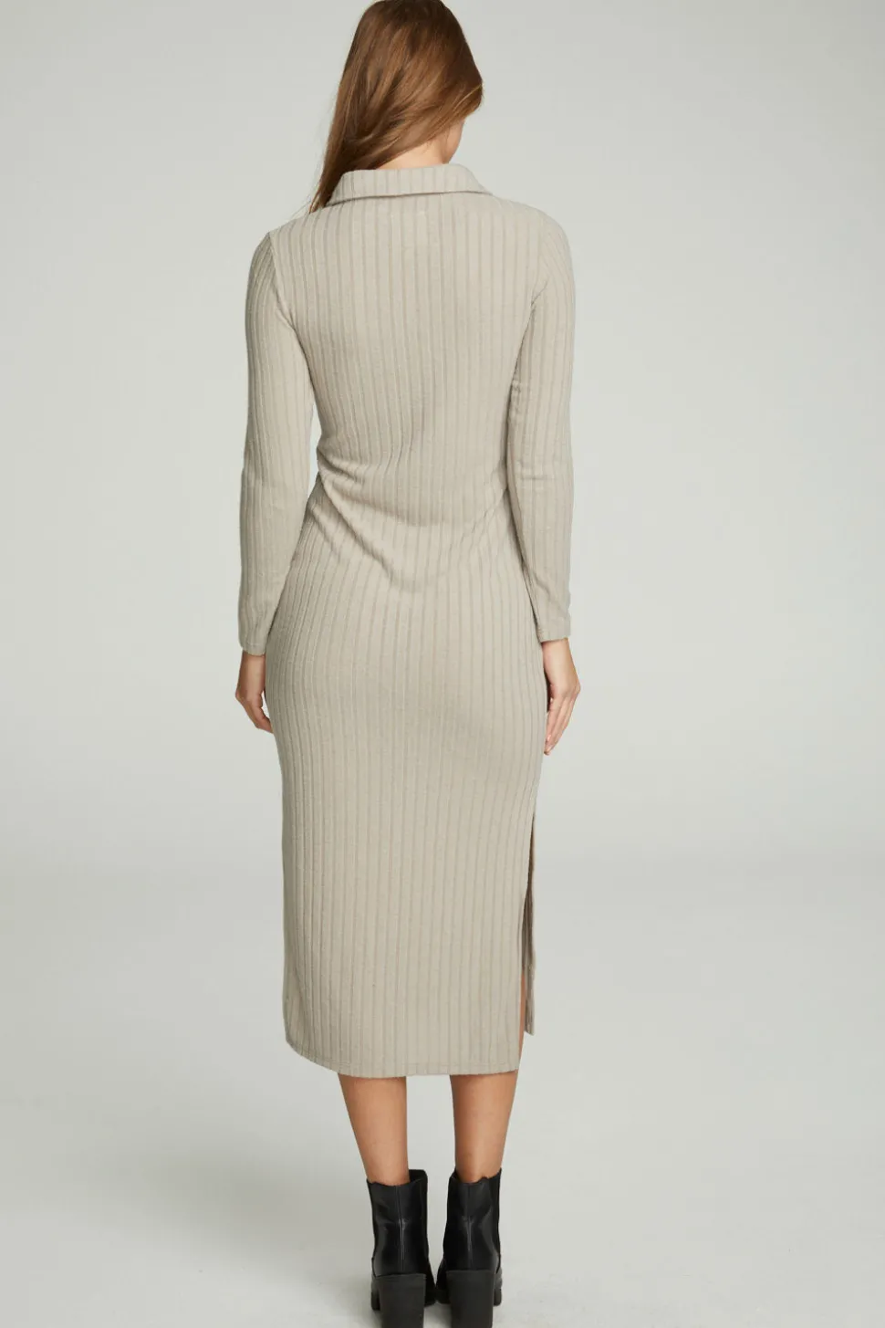 Chaser Brand Long Sleeve Button Down Collar Dress Store