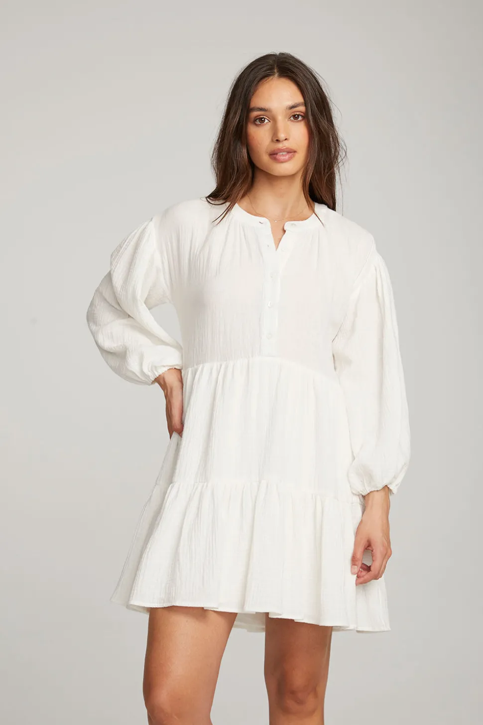Chaser Brand Magnolia White Mini Dress Sale