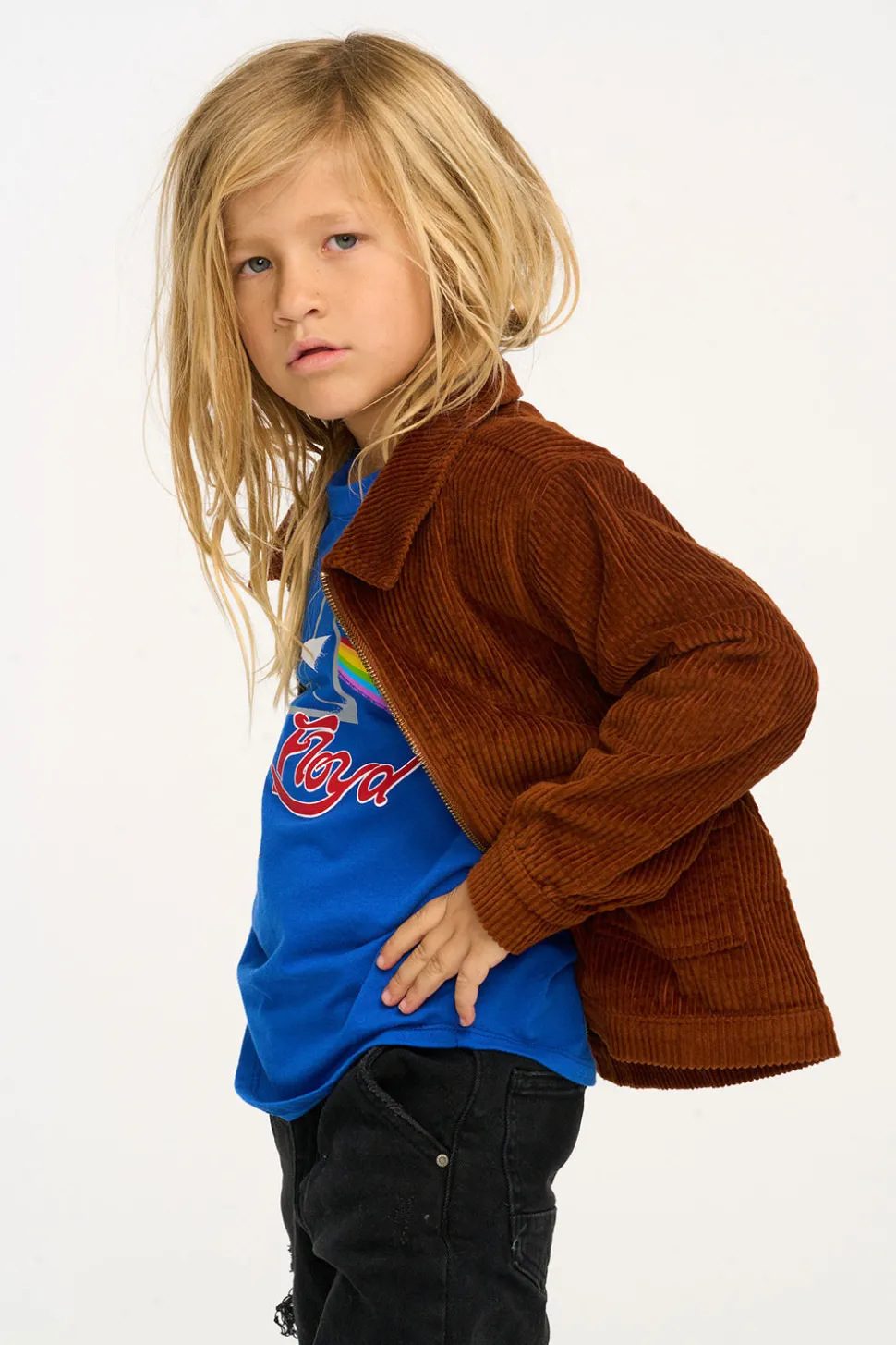 Chaser Brand Martin Walnut Brown Zip Up Corduroy Jacket Online