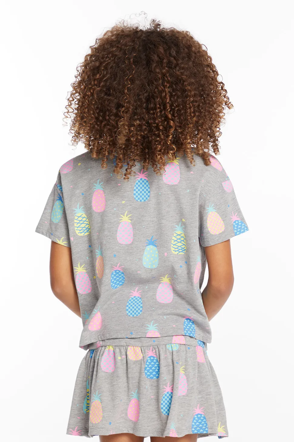 Chaser Brand Multi Pineapple Girls Tee Hot