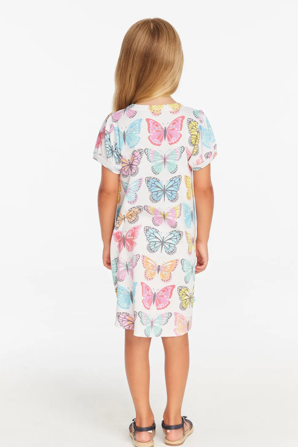 Chaser Brand Puff Sleeve "She's A Butterfly" Dress New