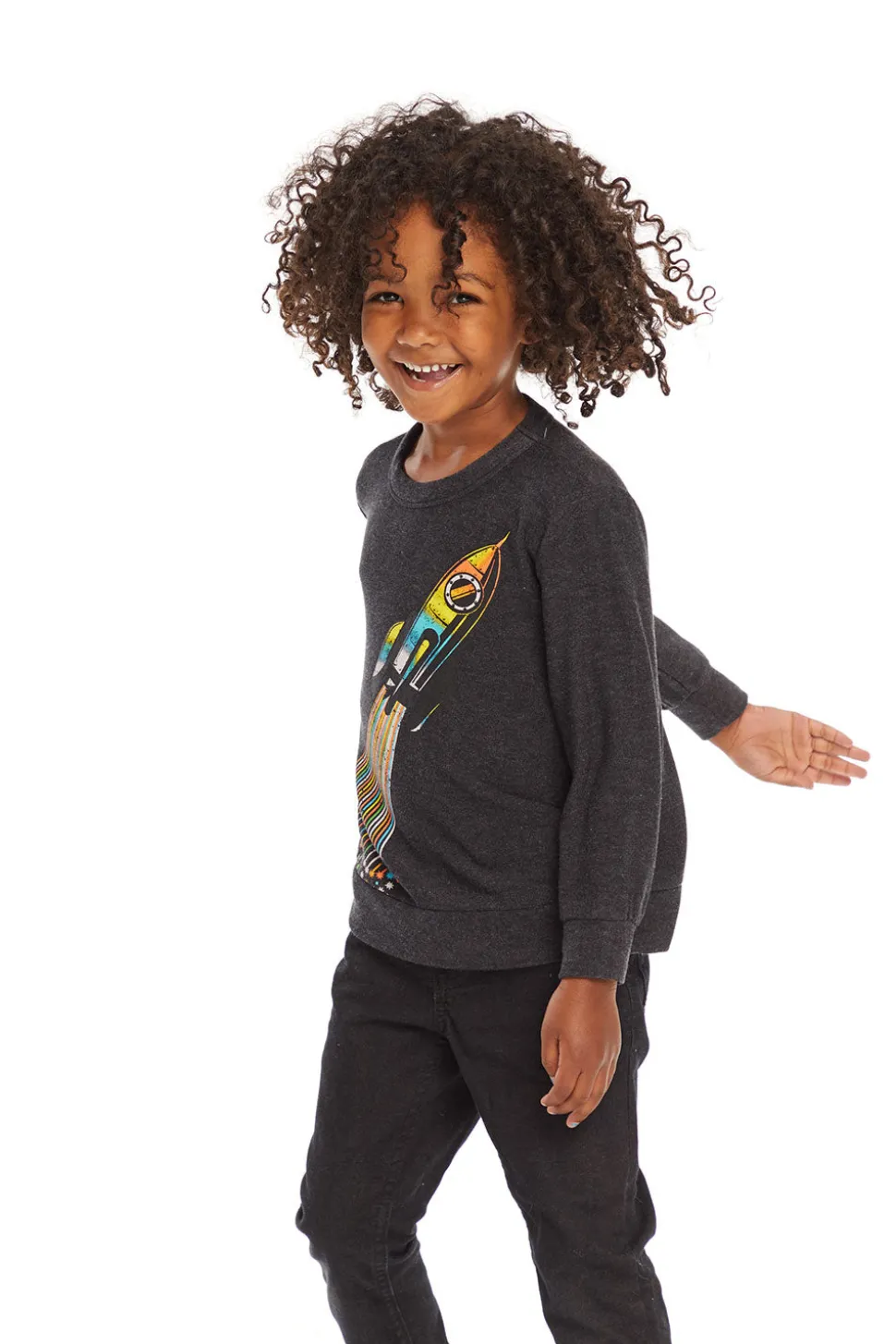 Chaser Brand Rocket Ship Long Sleeve Flash Sale