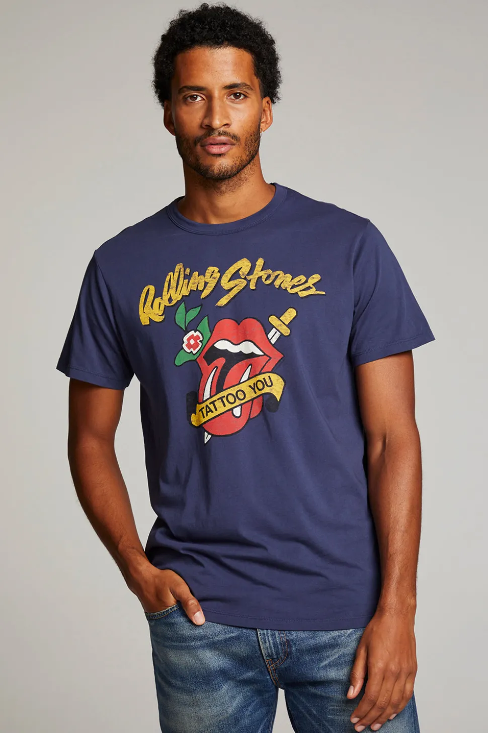 Chaser Brand Rolling Stones Tattoo You Mens Tee Online