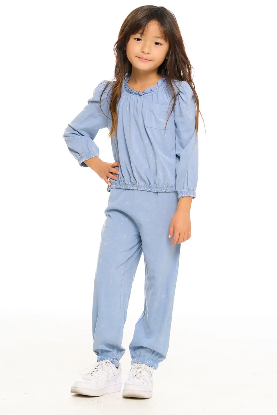 Chaser Brand Ruffle Pocket Easy Jogger Best Sale