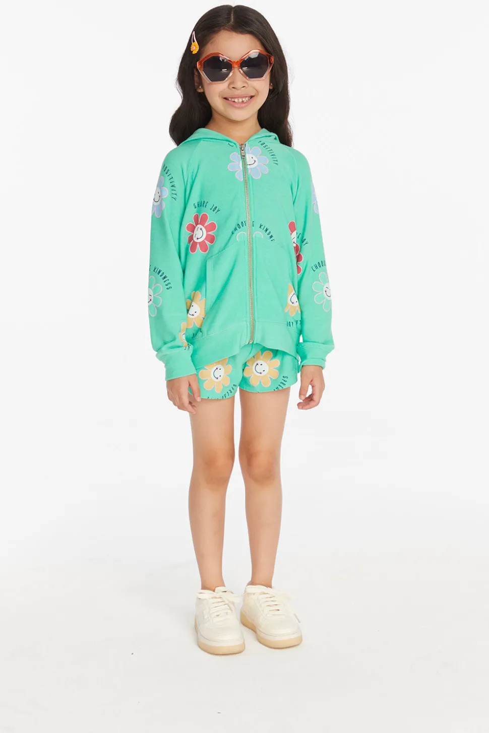 Chaser Brand Smiley Flower Girls Shorts Hot