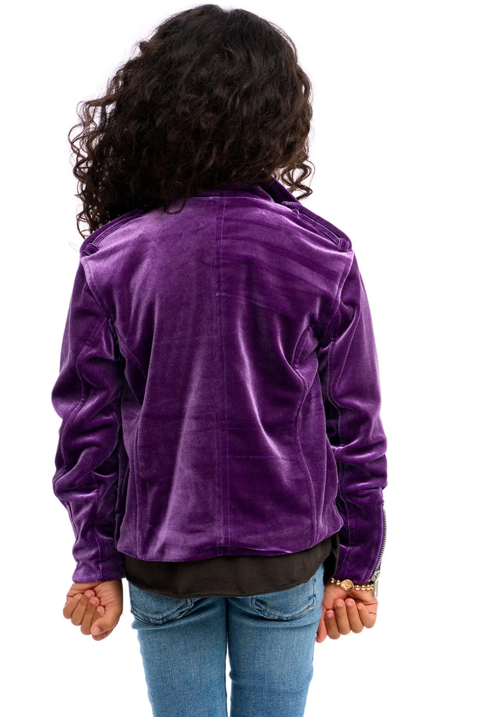 Chaser Brand Stretch Velvet Moto Jacket Sale